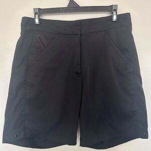 Women's Black Stretch Bermuda Shorts